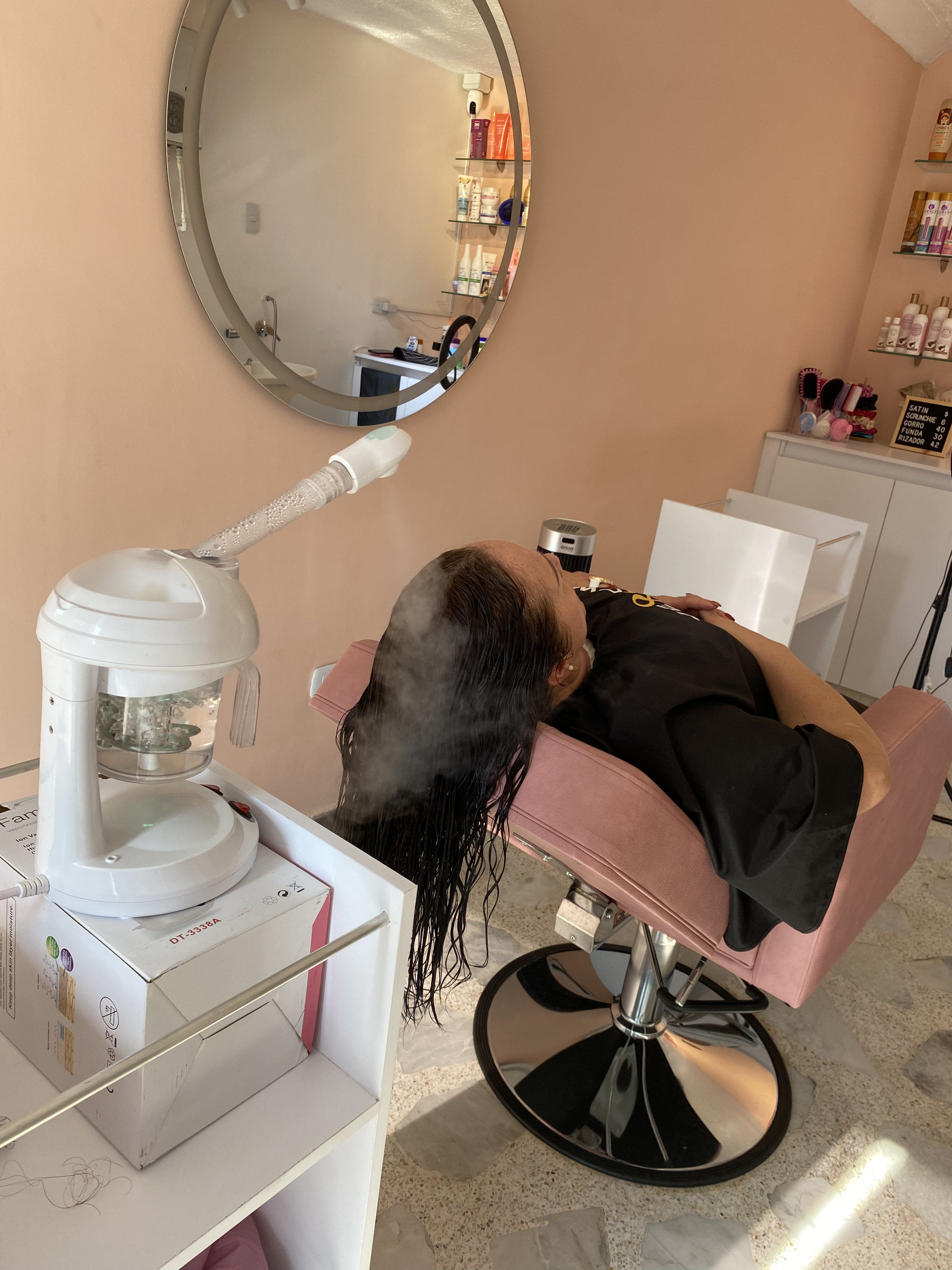 Detox capilar con vapor de ozono